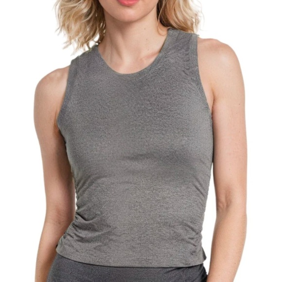 Zobha Saydee Tank in Heathered Black - Picture 1 of 7